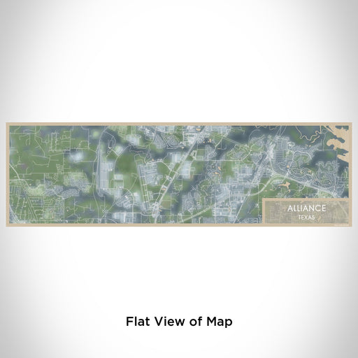 Flat View of Map Custom Alliance Texas Map Enamel Mug in Afternoon