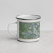 Left View Custom Alliance Texas Map Enamel Mug in Afternoon