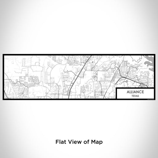 Flat View of Map Custom Alliance Texas Map Enamel Mug in Classic