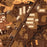 Alliance Texas Map Print in Ember Style Zoomed In Close Up Showing Details