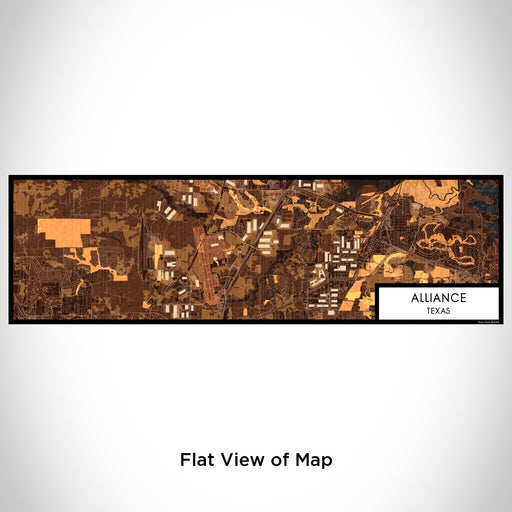 Flat View of Map Custom Alliance Texas Map Enamel Mug in Ember
