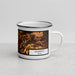 Right View Custom Alliance Texas Map Enamel Mug in Ember