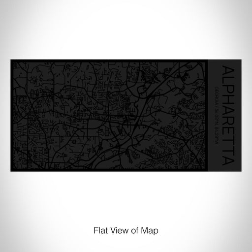 Rendered View of Alpharetta Georgia Map on 17oz Stainless Steel Insulated Cola Bottle in Stainless in Matte Black