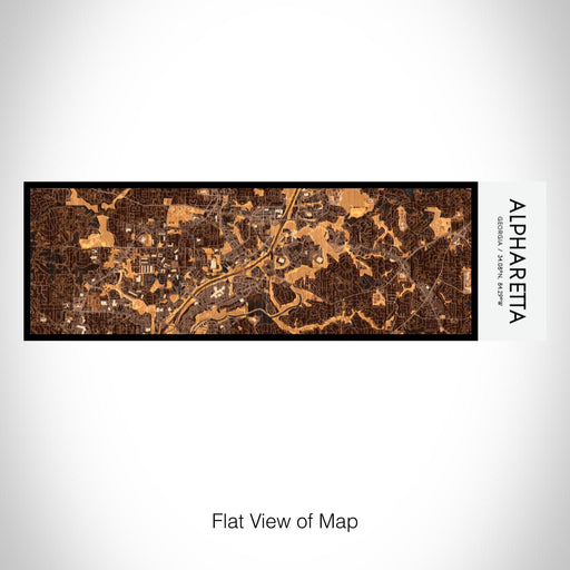 Rendered View of Alpharetta Georgia Map on 10oz Stainless Steel Insulated Cup in Ember with Sliding Lid