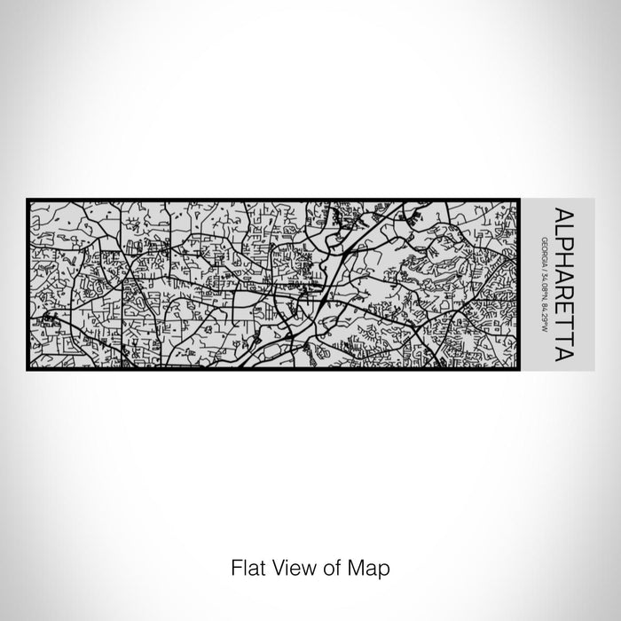 Rendered View of Alpharetta Georgia Map on 10oz Stainless Steel Insulated Cup with Sipping Lid