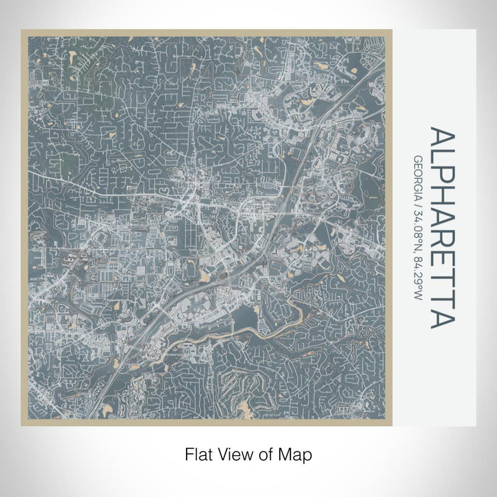 Rendered View of Alpharetta Georgia Map on 17oz Stainless Steel Insulated Tumbler in Afternoon Map Style