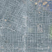 Altadena California Map Print in Afternoon Style Zoomed In Close Up Showing Details