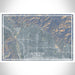 Altadena California Map Print Landscape Orientation in Afternoon Style With Shaded Background