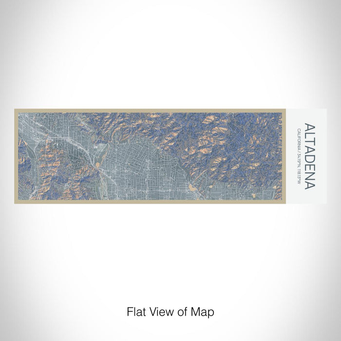 Rendered View of Altadena California Map on 10oz Stainless Steel Insulated Cup in Afternoon with Sliding Lid