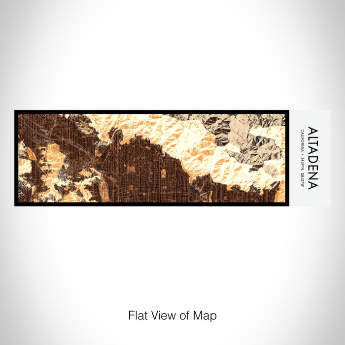 Rendered View of Altadena California Map on 10oz Stainless Steel Insulated Cup in Ember with Sliding Lid