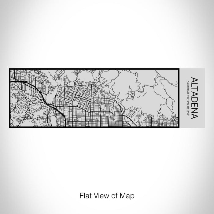 Rendered View of Altadena California Map on 10oz Stainless Steel Insulated Cup with Sipping Lid