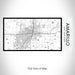 Rendered View of Amarillo Texas Map on 17oz Stainless Steel Insulated Bottle with printed classic style map
