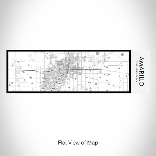 Rendered View of Amarillo Texas Map on 10oz Stainless Steel Insulated Cup in Classic with Sliding Lid