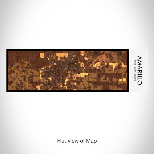 Rendered View of Amarillo Texas Map on 10oz Stainless Steel Insulated Cup in Ember with Sliding Lid