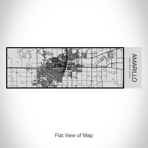 Rendered View of Amarillo Texas Map on 10oz Stainless Steel Insulated Cup with Sipping Lid