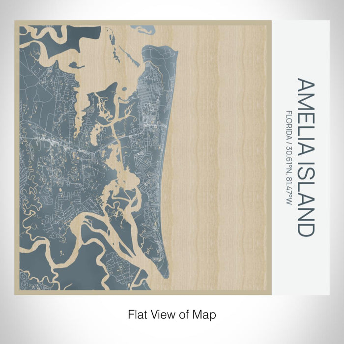 Rendered View of Amelia Island Florida Map on 17oz Stainless Steel Insulated Tumbler in Afternoon Map Style