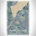 American Falls Idaho Map Print Portrait Orientation in Afternoon Style With Shaded Background