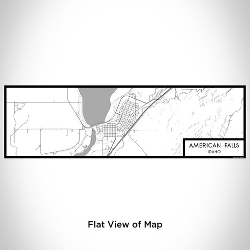Flat View of Map Custom American Falls Idaho Map Enamel Mug in Classic