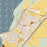 American Falls Idaho Map Print in Woodblock Style Zoomed In Close Up Showing Details