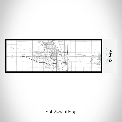 Rendered View of Ames Iowa Map on 10oz Stainless Steel Insulated Cup in Classic with Sliding Lid