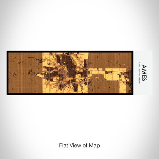 Rendered View of Ames Iowa Map on 10oz Stainless Steel Insulated Cup in Ember with Sliding Lid