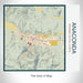 Rendered View of Anaconda Montana Map on 17oz Stainless Steel Insulated Tumbler in Woodblock Map Style