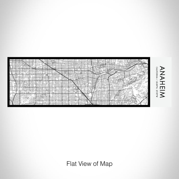 Rendered View of Anaheim California Map on 10oz Stainless Steel Insulated Cup in Classic with Sliding Lid