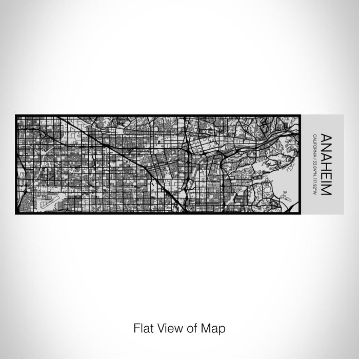 Rendered View of Anaheim California Map on 10oz Stainless Steel Insulated Cup with Sipping Lid