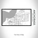 Rendered View of Anchorage Alaska Map on 17oz Stainless Steel Insulated Bottle with printed classic style map