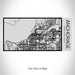 Rendered View of Anchorage Alaska Map on 17oz Stainless Steel Insulated Cola Bottle in Stainless
