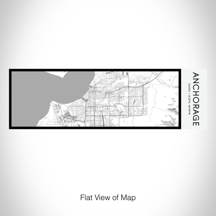 Rendered View of Anchorage Alaska Map on 10oz Stainless Steel Insulated Cup in Classic with Sliding Lid