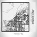 Rendered View of Anchorage Alaska Map on 17oz Stainless Steel Insulated Tumbler in Matte White with Tactile Lines