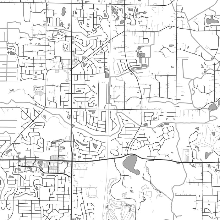 Andover Minnesota Map Print in Classic Style Zoomed In Close Up Showing Details