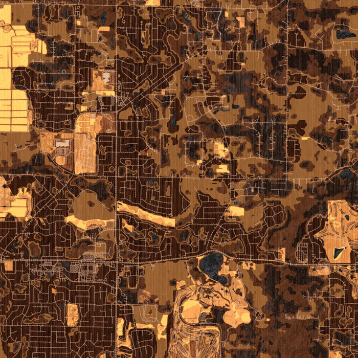 Andover Minnesota Map Print in Ember Style Zoomed In Close Up Showing Details