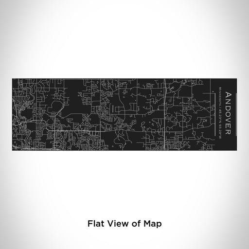 Rendered View of Andover Minnesota Map Engraving on 10oz Stainless Steel Insulated Cup with Sliding Lid in Black