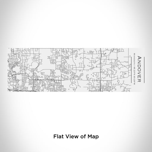 Rendered View of Andover Minnesota Map Engraving on 10oz Stainless Steel Insulated Cup with Sliding Lid in White