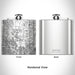 Rendered View of Andover Minnesota Map Engraving on 6oz Stainless Steel Flask