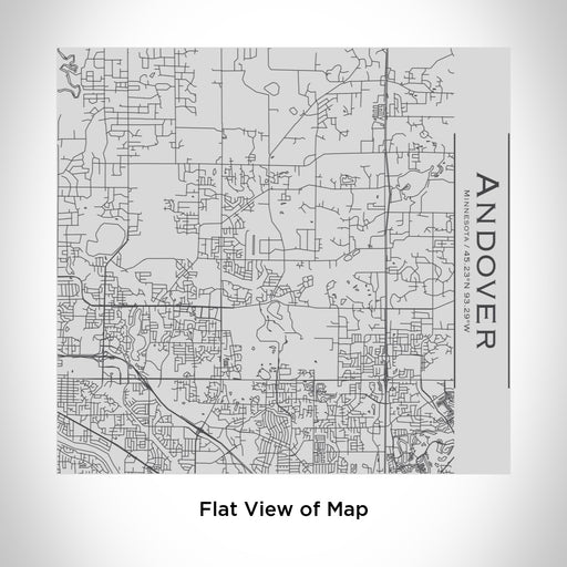 Rendered View of Andover Minnesota Map Engraving on 17oz Stainless Steel Insulated Tumbler