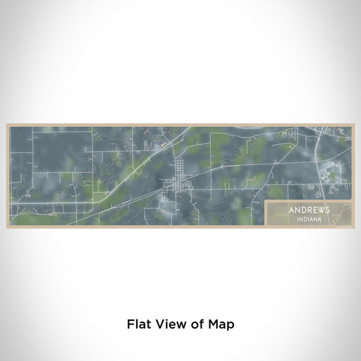 Flat View of Map Custom Andrews Indiana Map Enamel Mug in Afternoon