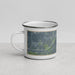 Left View Custom Andrews Indiana Map Enamel Mug in Afternoon