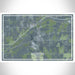 Andrews Indiana Map Print Landscape Orientation in Afternoon Style With Shaded Background