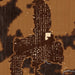 Andrews Indiana Map Print in Ember Style Zoomed In Close Up Showing Details