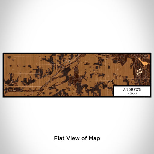Flat View of Map Custom Andrews Indiana Map Enamel Mug in Ember
