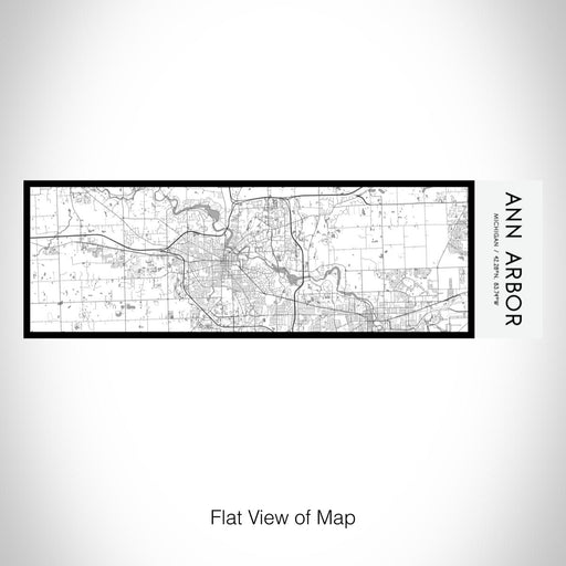 Rendered View of Ann Arbor Michigan Map on 10oz Stainless Steel Insulated Cup in Classic with Sliding Lid