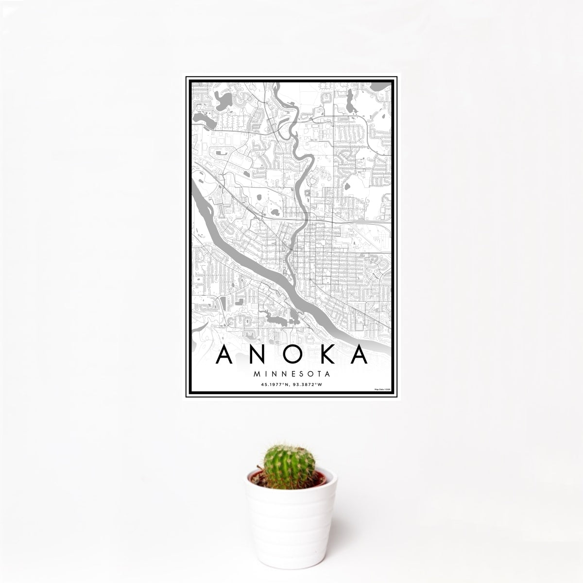 Anoka - Minnesota Map Print in Classic — JACE Maps