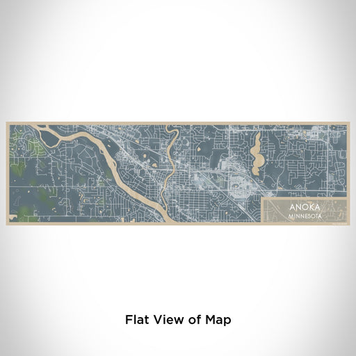 Flat View of Map Custom Anoka Minnesota Map Enamel Mug in Afternoon