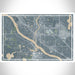 Anoka Minnesota Map Print Landscape Orientation in Afternoon Style With Shaded Background