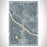 Anoka Minnesota Map Print Portrait Orientation in Afternoon Style With Shaded Background