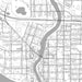 Anoka Minnesota Map Print in Classic Style Zoomed In Close Up Showing Details