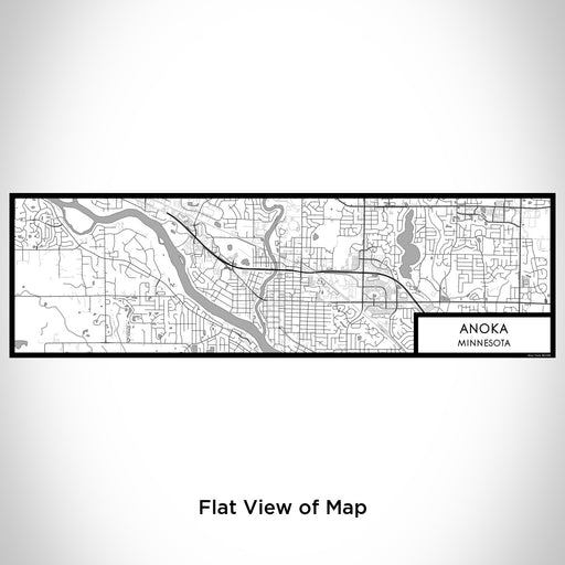 Flat View of Map Custom Anoka Minnesota Map Enamel Mug in Classic